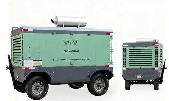 Diesel Engine Driven Portable Screw Air Compressor factory